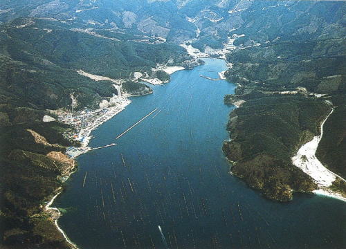 荻浜港　航空写真