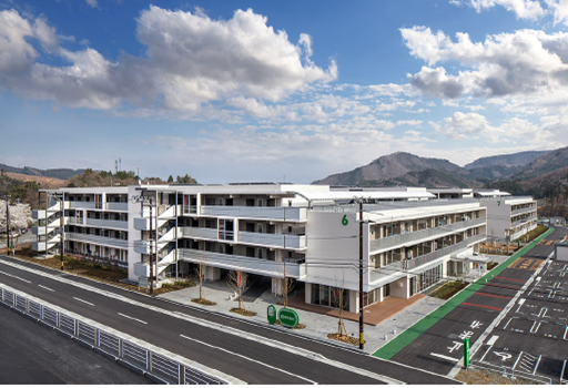 女川町運動公園住宅(鳥瞰)の写真