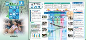みやぎの志教育プランパンフレットの表示イメージ