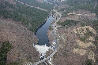払川ダム航空写真