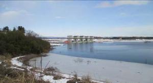 長沼だむの湛水状況