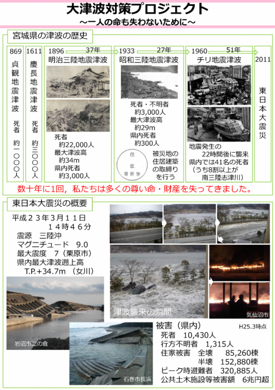 大津波対策プロジェクト～一人の命も失わないために～ページ1