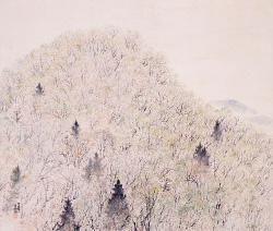 平福百穂《春山》1の写真（1933年 秋田県立近代美術館）