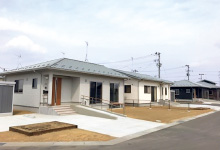 災害公営住宅の完成（東松島市・柳の目西住宅）の写真