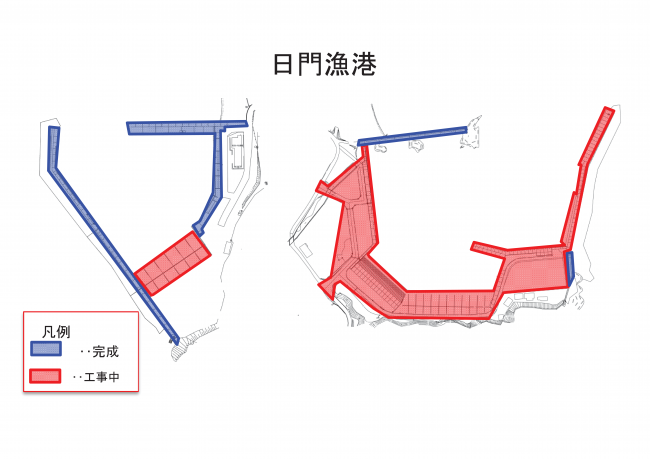 日門漁港の地図です