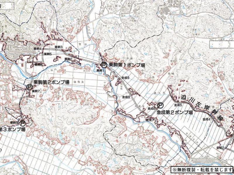 迫川流域の拡大図5