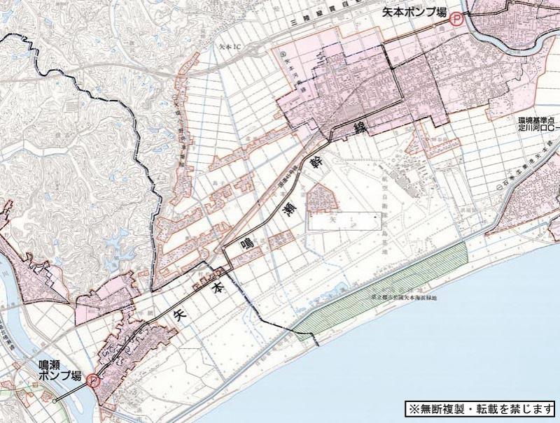 北上川下流流域の拡大図2