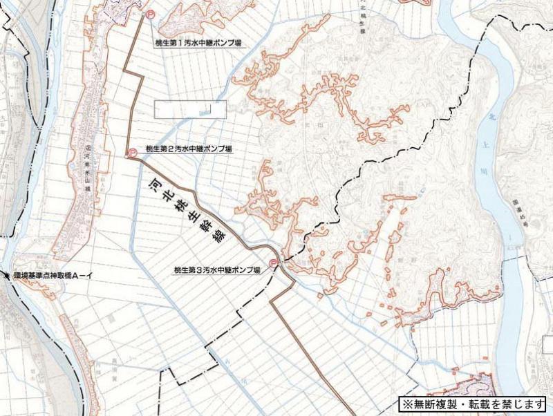 北上川下流東部流域の拡大図4