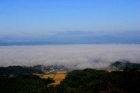 四方山から見た蔵王の写真です