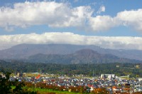 船岡城址公園から見た蔵王の写真です