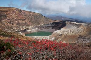 御釜の写真です