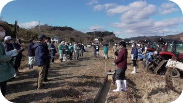 水田を活用した大規模露地園芸推進のための排水対策研修会の開催