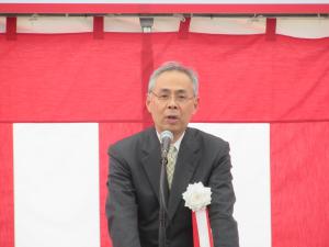 NEXCO東日本　小島東北支社長の挨拶の様子の写真です。