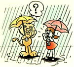 15～20mmの雨のマンガ