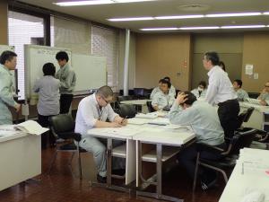 大雨災害時の訓練の様子