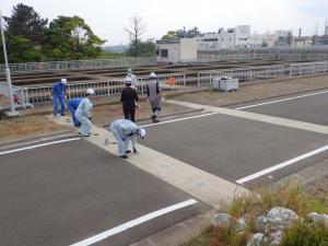 道路横断水路バイパス水路設置前