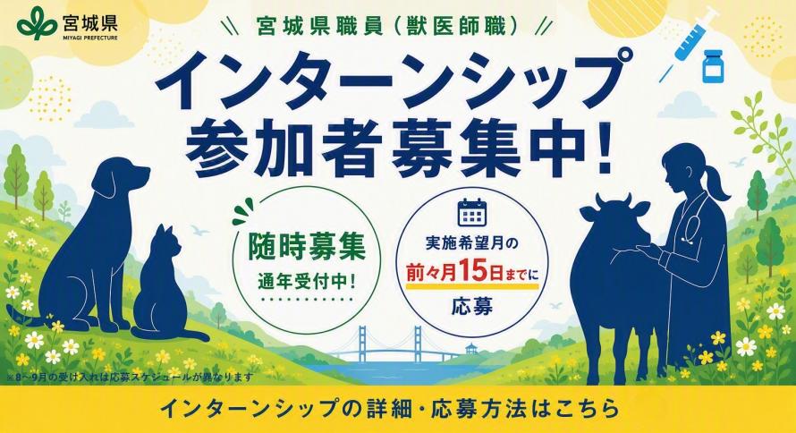 獣医師インターンシップバナー