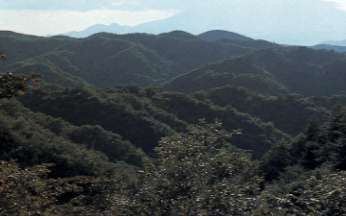 高館丘陵の山なみ（画像）