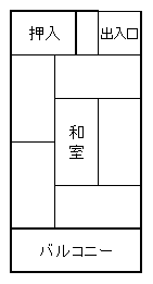 田中前寮間取り図