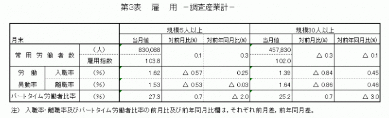 雇用と賃金表3