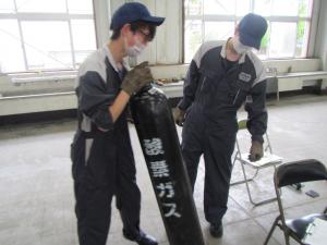 自動車整備科ガス溶接技能講習1