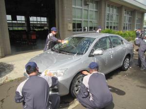 自動車整備科洗車実習3