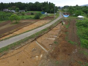 台町遺跡南側調査区(南東から)