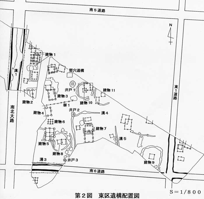 東区遺構配置図