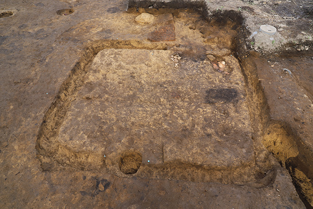 昨年度発見された竪穴建物跡