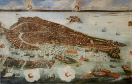 ヨーゼフ・ハインツ・イル・ジョーヴァネ　《ヴェネツィアの眺望》