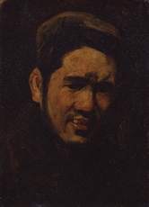 中村彝 《自画像》 1909年頃