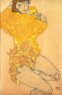 エゴン・シーレ「黄色の女」
