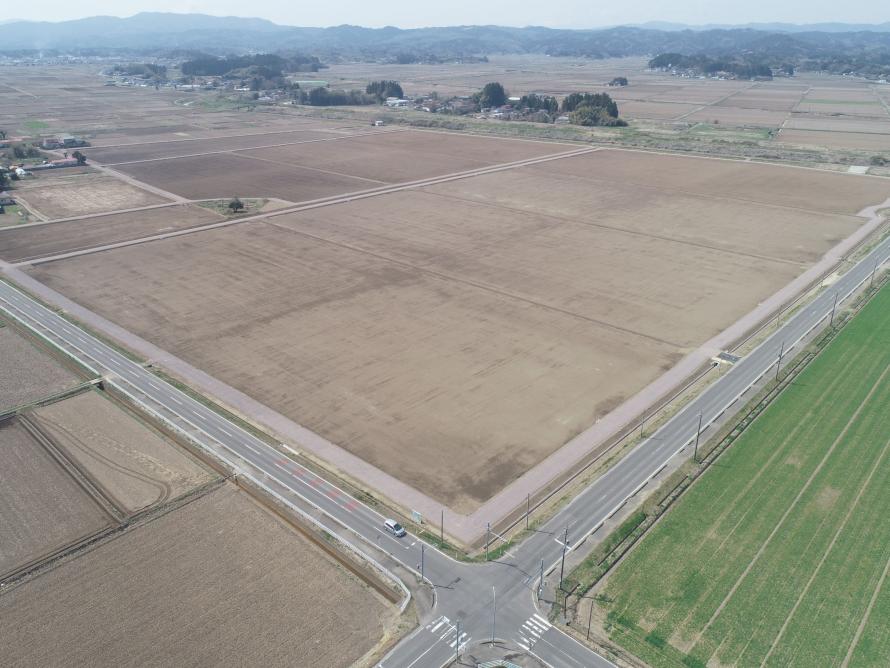 尾袋川東地区上空