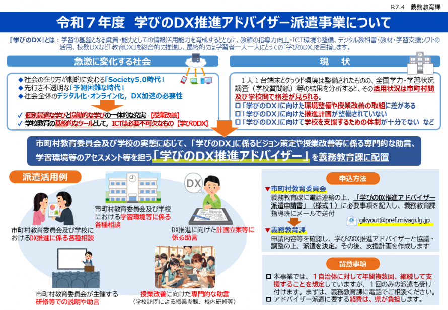 アドバイザー派遣の概要