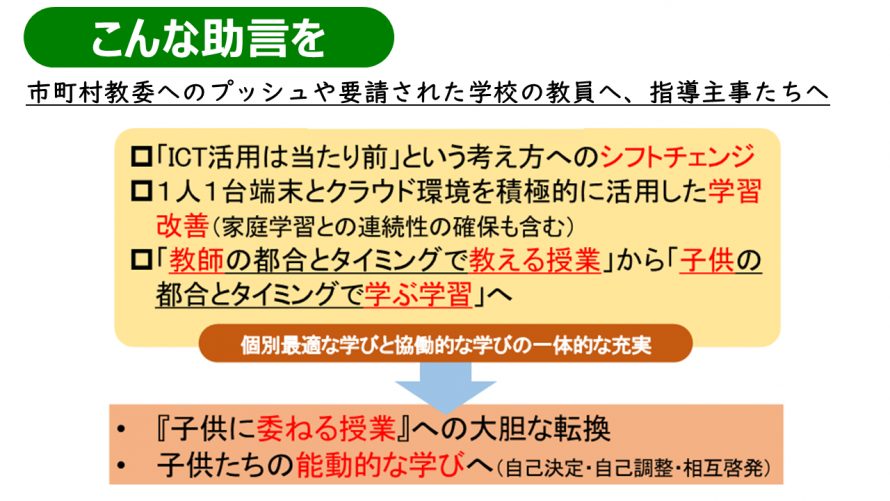 学びのDX助言例