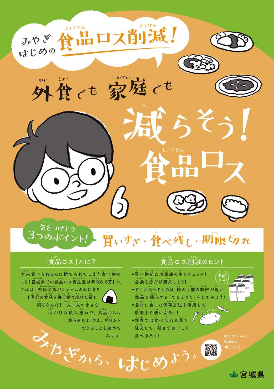 みやぎはじめの食品ロス削減啓発パネル