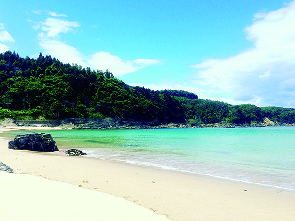 雄勝の海辺
