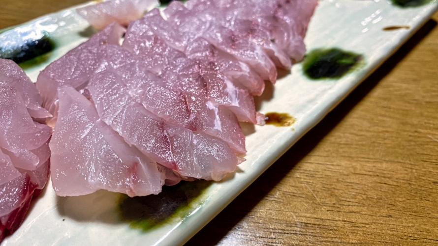 スズキの刺身