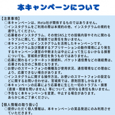 キャンペーン注意事項