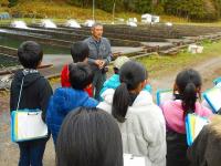 花山養殖での学習活動3