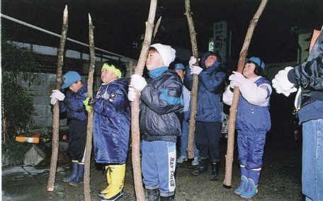 重要無形民俗文化財「月浜のえんずのわり」行事風景写真