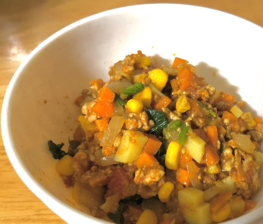 野菜たっぷりキーマカレー