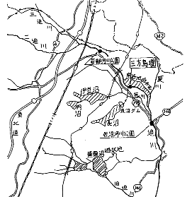 三方島堰位置図