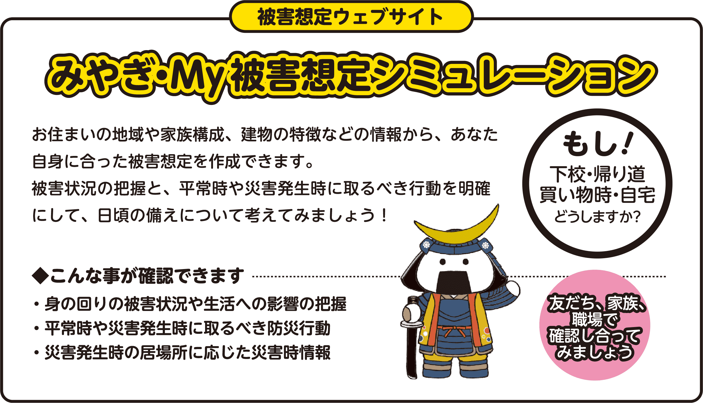 被害想定ウェブサイト みやぎ・My被害想定シミュレーション